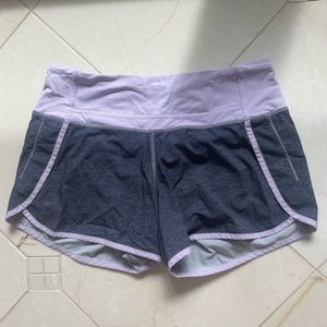 Lululemon Gray/Purple Shorts.